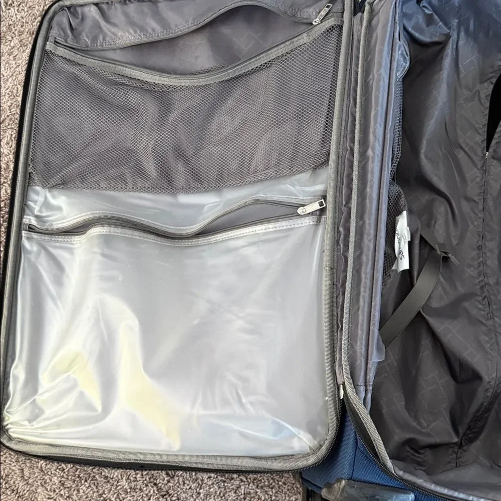 Samsonite Navy Blue Softshell Expandable Spinner Suitcase 20150410 4500254976